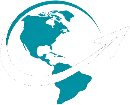 NextRoute Logistics — globe and arrow logo
